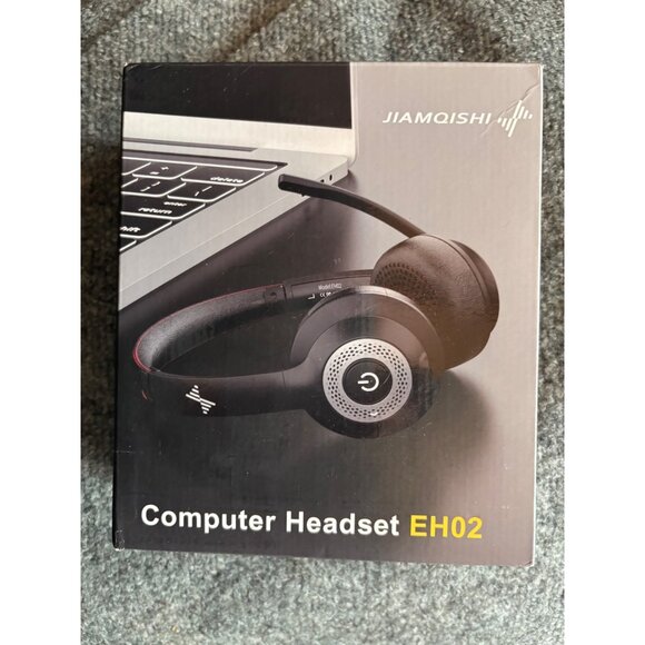 JiamoQishi Computer Headset EH02 Wired & Wireless With ENC Noise Cancelling - Picture 5 of 5